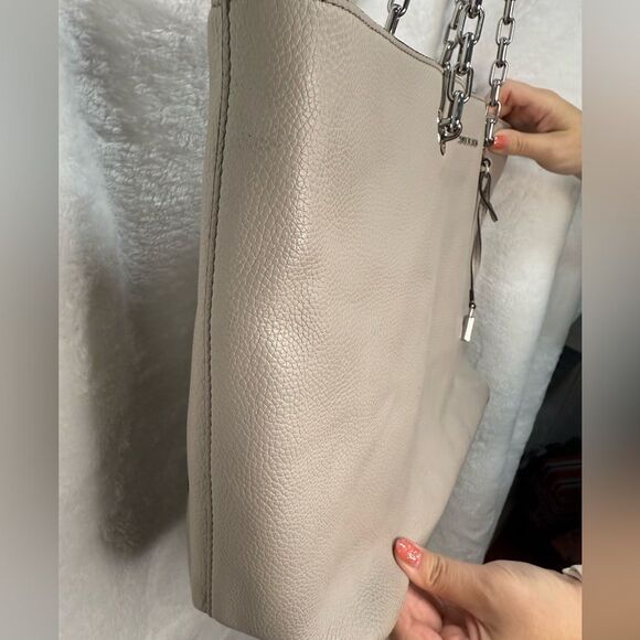 Michael Kors Leather Tote with Chain Straps - Picture 6 of 13